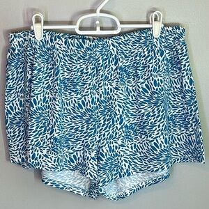 Dream Angel Floral Print Cotton Sleep Shorts Womens Size L Pajamas